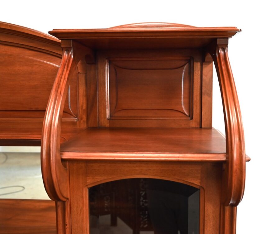 Important Buffet Vitrine en Acajou, attribué à la Maison E. Diot, Art Nouveau – 1900 – Image 21