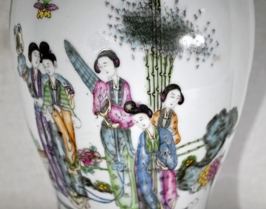 Important Vase en Porcelaine de Chine – XXe – Image 7