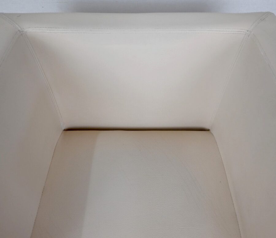 Paire de Fauteuils Pivotants « Palladium » en Simili Cuir – XXe – Image 5