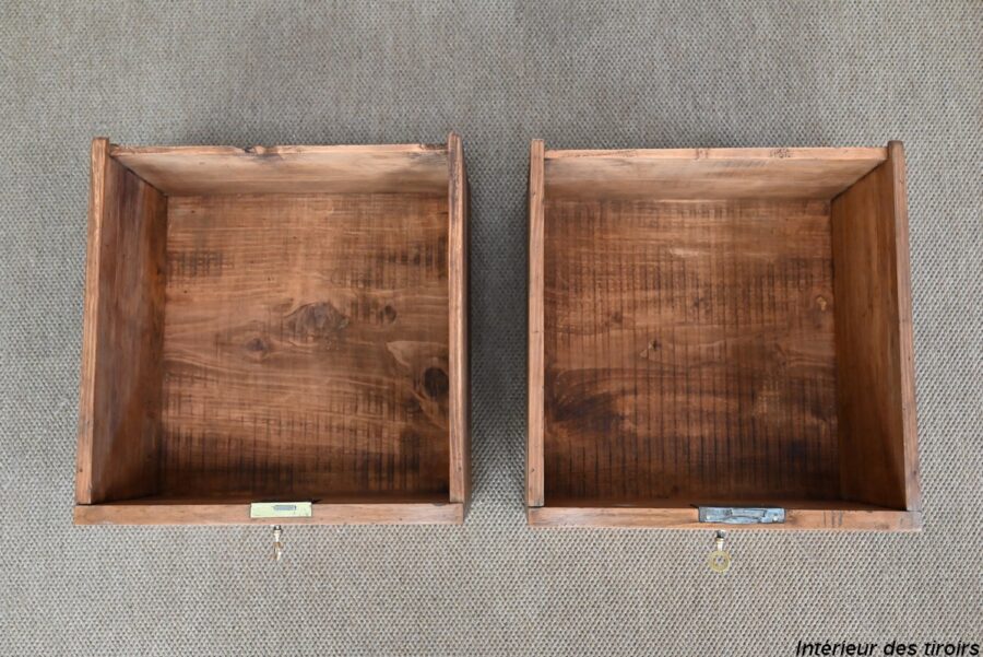 Petit Meuble Scriban en Noyer, goût Directoire – Début XXe – Image 30