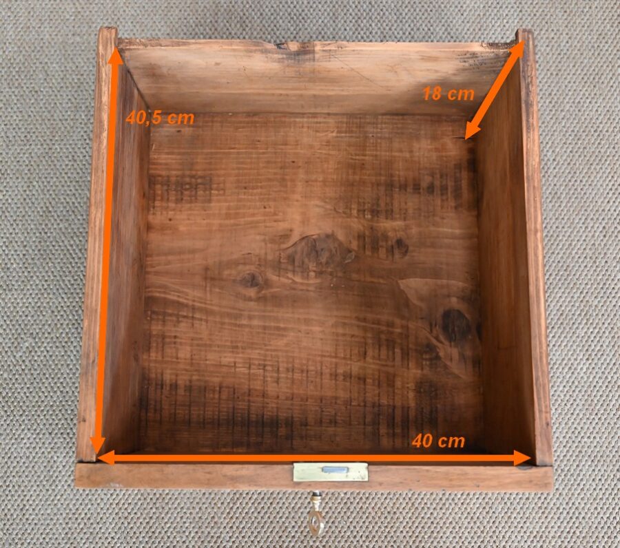Petit Meuble Scriban en Noyer, goût Directoire – Début XXe – Image 41