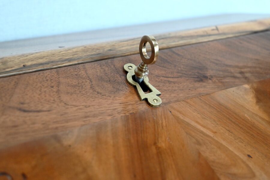 Petit Meuble Scriban en Noyer, goût Directoire – Début XXe – Image 8