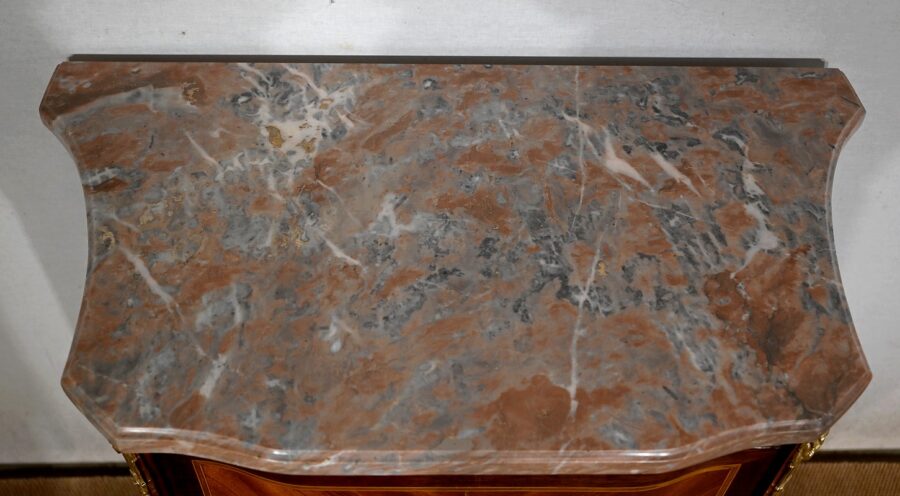 Petite commode d’Entre-deux, style Transition Louis XV / Louis XVI – Début XXe – Image 6