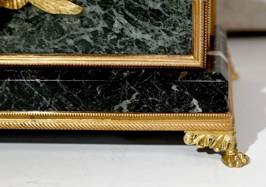 Rare Nécessaire de Bureau en Marbre et Bronze, style Empire – 2ème moitié du XIXe – Image 40