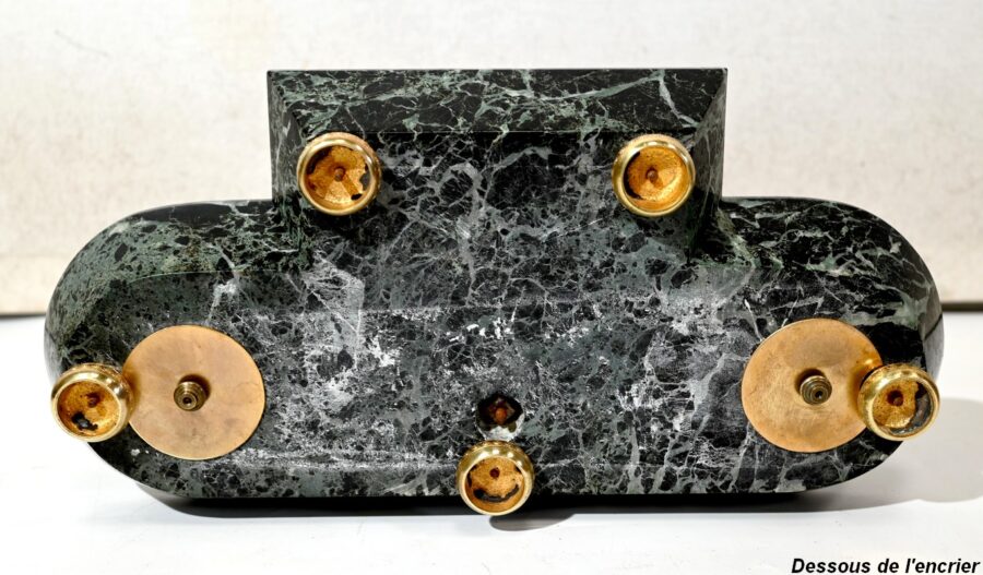 Rare Nécessaire de Bureau en Marbre et Bronze, style Empire – 2ème moitié du XIXe – Image 73