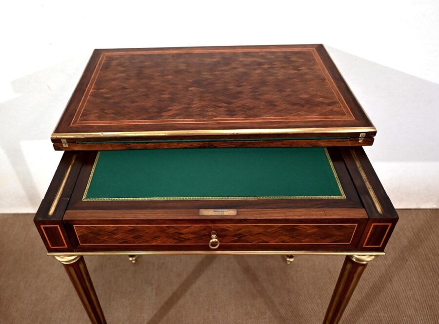 Table de Milieu Multifonction, style Louis XVI – Fin XIXe – Image 18