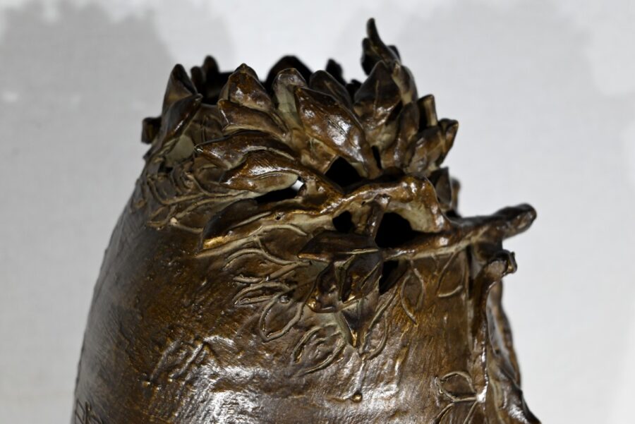 Vase en Céramique Emaillée, signé « Korina », Art Nouveau – 1900 – Image 11