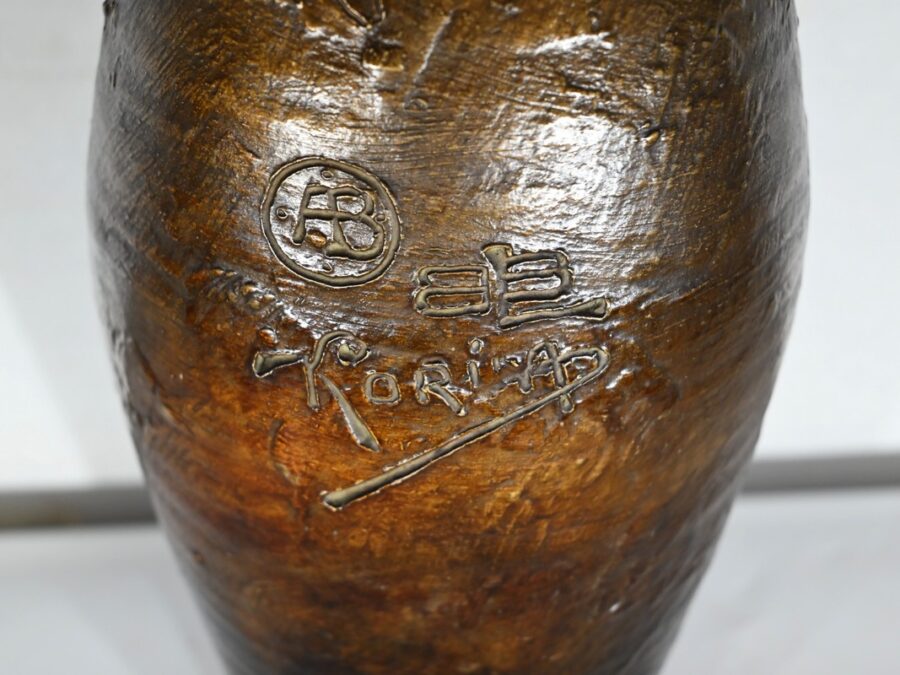 Vase en Céramique Emaillée, signé « Korina », Art Nouveau – 1900 – Image 14