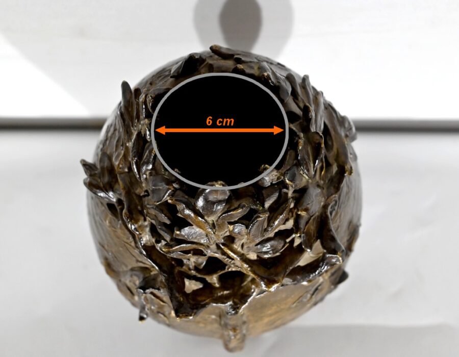 Vase en Céramique Emaillée, signé « Korina », Art Nouveau – 1900 – Image 20