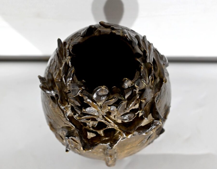 Vase en Céramique Emaillée, signé « Korina », Art Nouveau – 1900 – Image 4