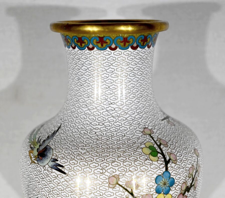 Vase en Émail Cloisonné – XXe – Image 13