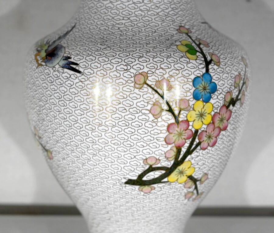 Vase en Émail Cloisonné – XXe – Image 14