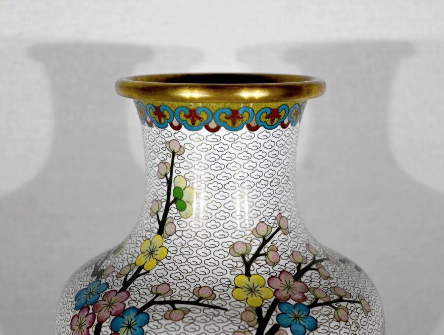Vase en Émail Cloisonné – XXe – Image 5