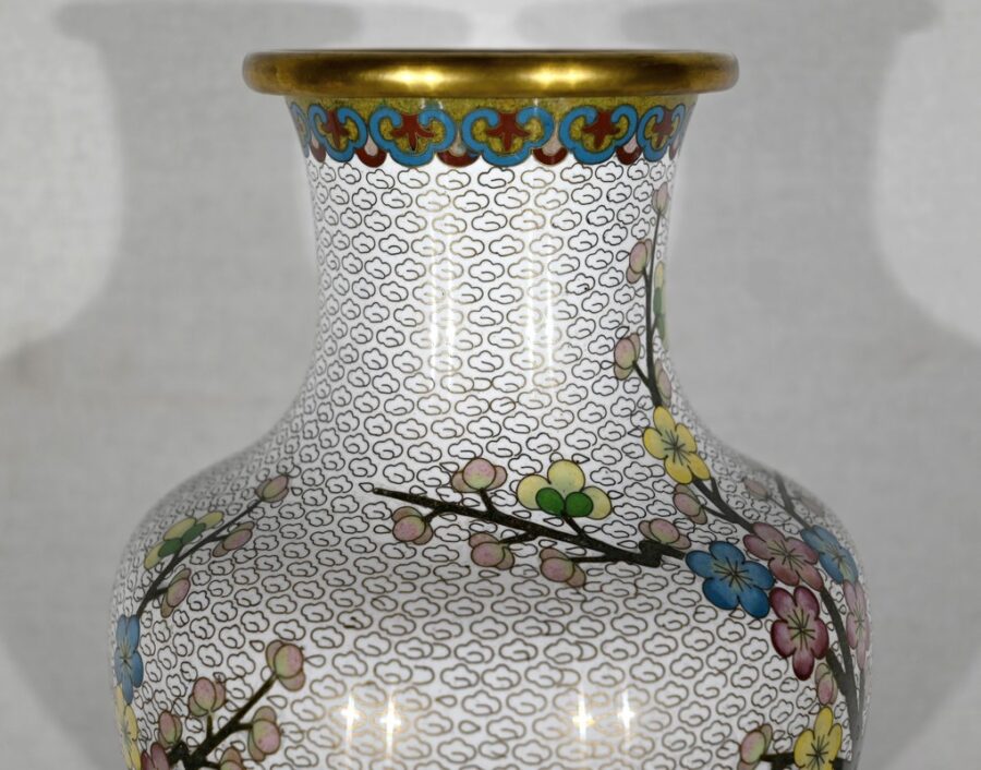 Vase en Émail Cloisonné – XXe – Image 9