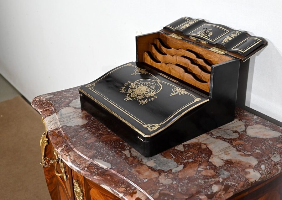 Écritoire de Voyage en Bois Noirci, époque Napoléon III – Milieu XIXe – Image 13