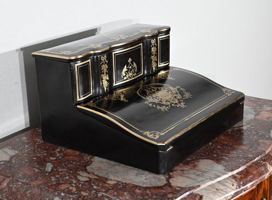 Écritoire de Voyage en Bois Noirci, époque Napoléon III – Milieu XIXe – Image 3
