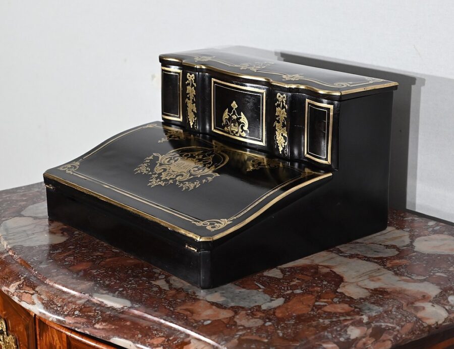 Écritoire de Voyage en Bois Noirci, époque Napoléon III – Milieu XIXe – Image 4