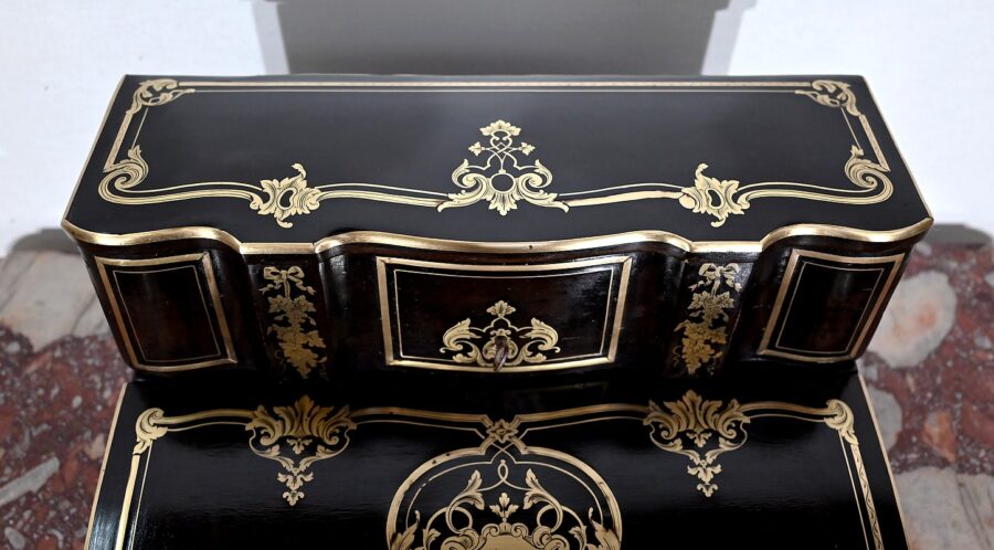 Écritoire de Voyage en Bois Noirci, époque Napoléon III – Milieu XIXe – Image 7