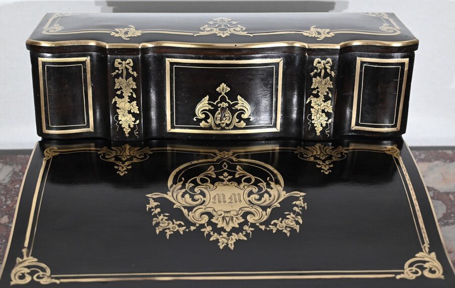 Écritoire de Voyage en Bois Noirci, époque Napoléon III – Milieu XIXe – Image 8