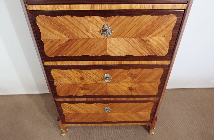 Chiffonnier en Bois Précieux, époque Louis XV – XVIIIe – Image 11