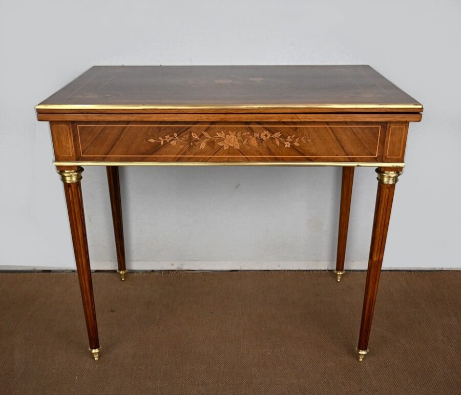 Table de Jeux en Palissandre, style Louis XVI – Fin XIXe – Image 2