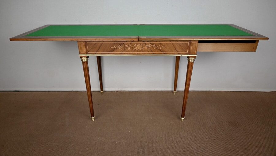 Table de Jeux en Palissandre, style Louis XVI – Fin XIXe – Image 20