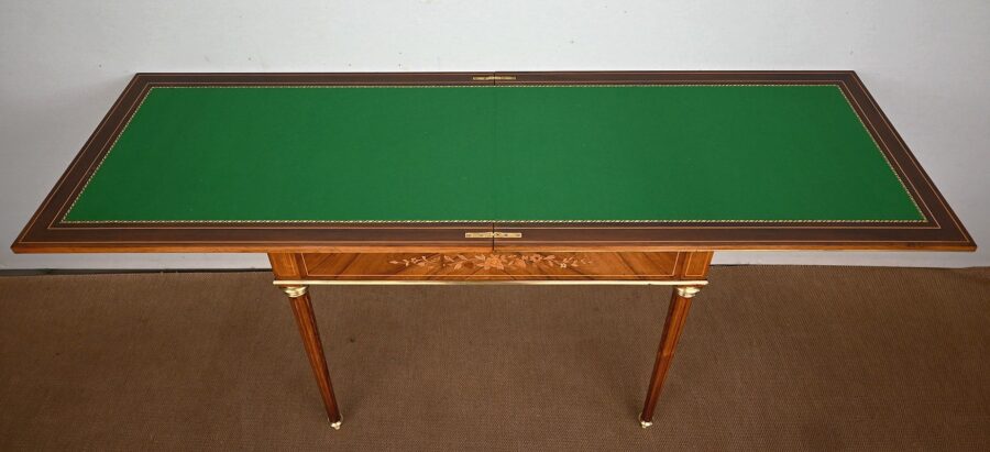 Table de Jeux en Palissandre, style Louis XVI – Fin XIXe – Image 23