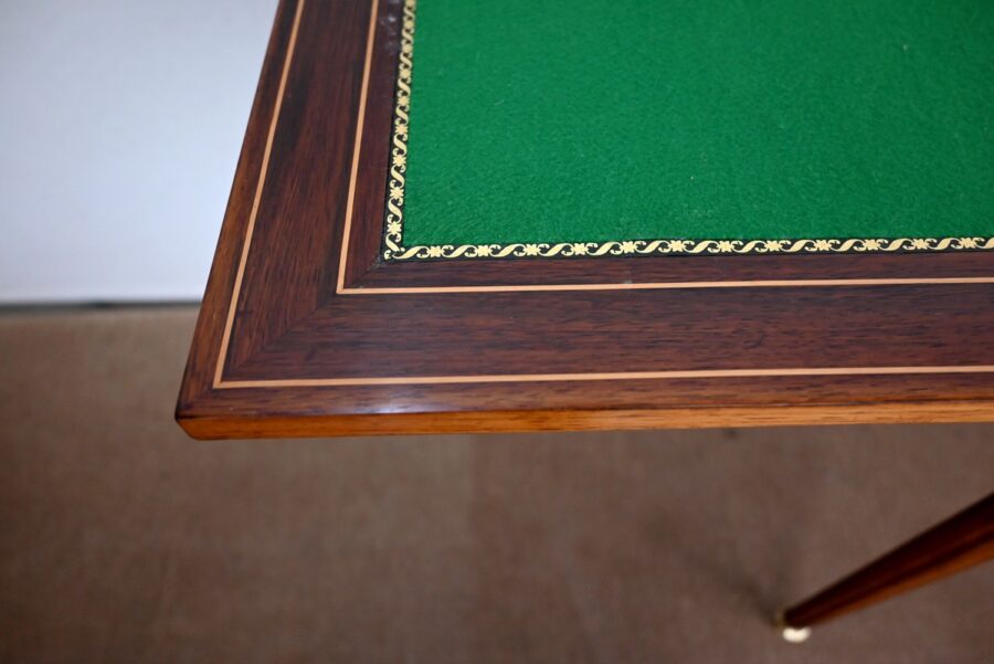 Table de Jeux en Palissandre, style Louis XVI – Fin XIXe – Image 24
