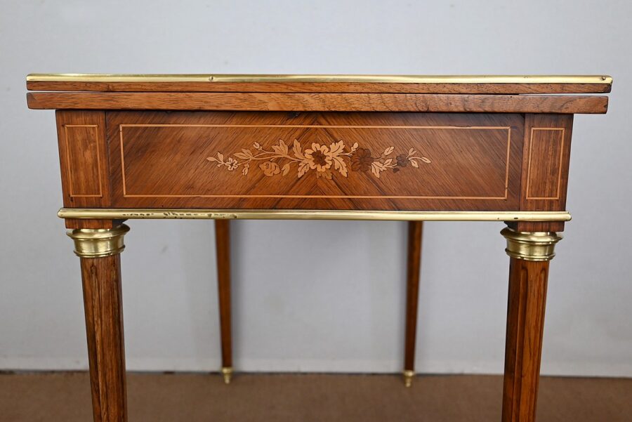 Table de Jeux en Palissandre, style Louis XVI – Fin XIXe – Image 27