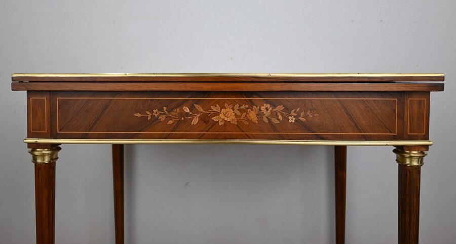 Table de Jeux en Palissandre, style Louis XVI – Fin XIXe – Image 29