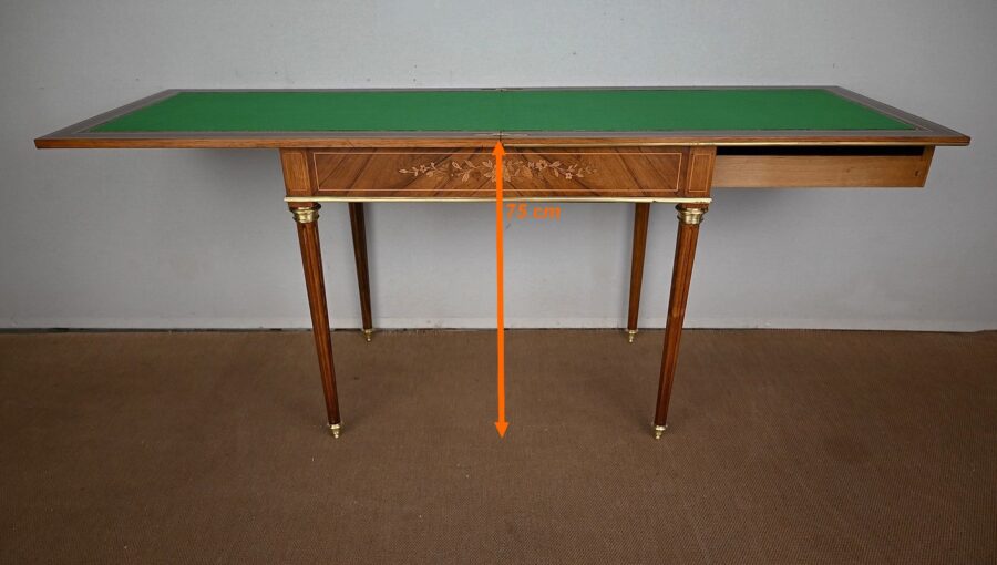 Table de Jeux en Palissandre, style Louis XVI – Fin XIXe – Image 40