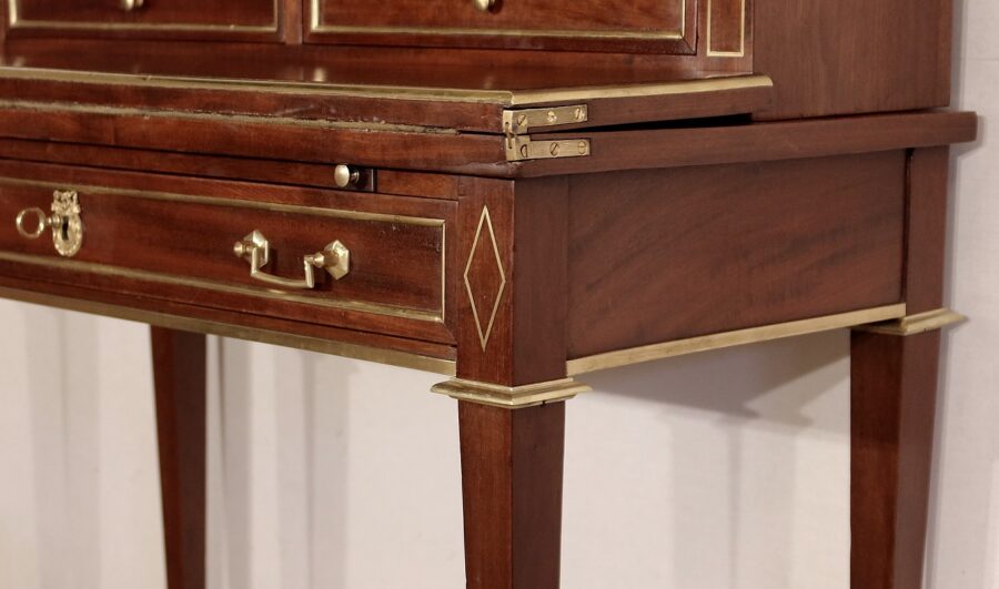 Bonheur-du-Jour en Acajou, style Louis XVI – Milieu XIXe – Image 11