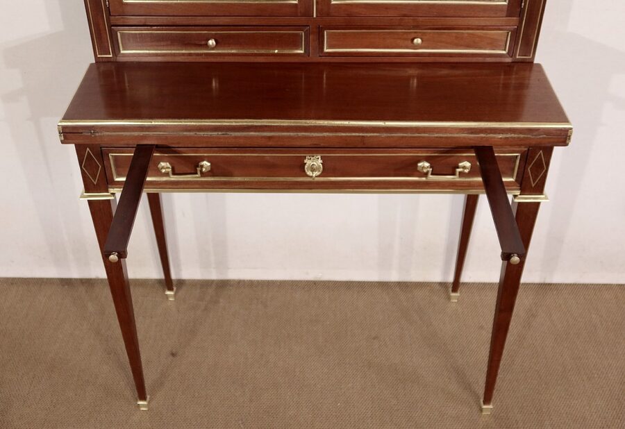 Bonheur-du-Jour en Acajou, style Louis XVI – Milieu XIXe – Image 15