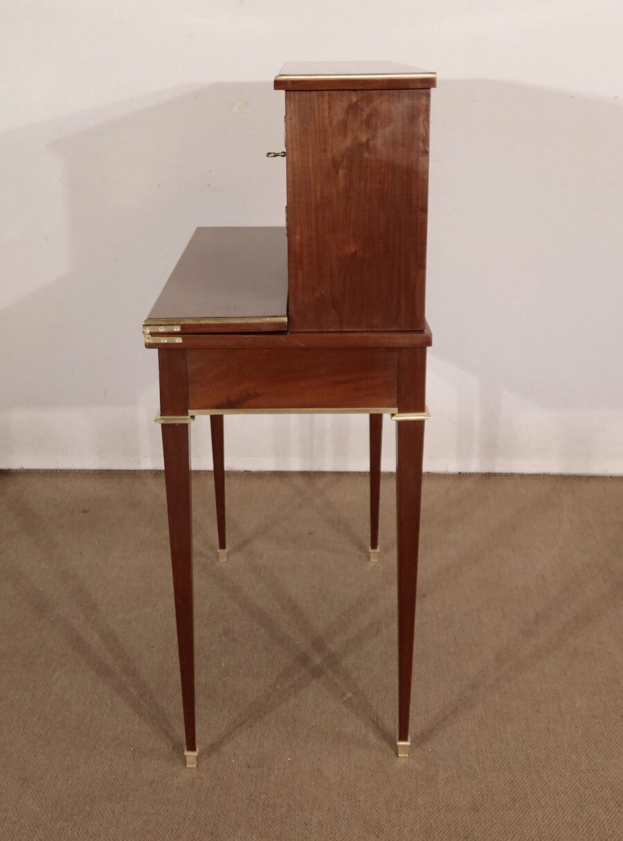 Bonheur-du-Jour en Acajou, style Louis XVI – Milieu XIXe – Image 21