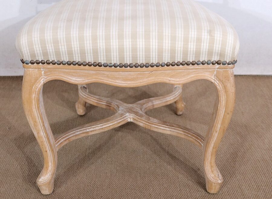 Suite de 4 Chaises en Hêtre, style Régence Louis XV – 2ème partie XXe – Image 17