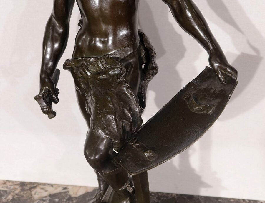 Important Bronze «Le Travail », de A. Masjouille – 2ème moitié XIXe – Image 17