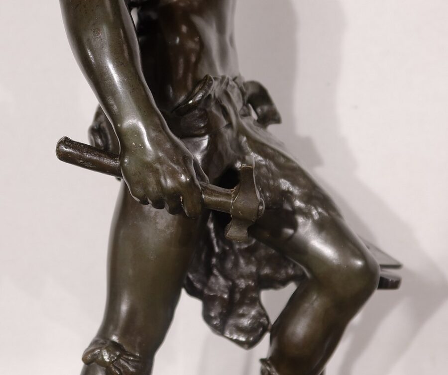Important Bronze «Le Travail », de A. Masjouille – 2ème moitié XIXe – Image 24