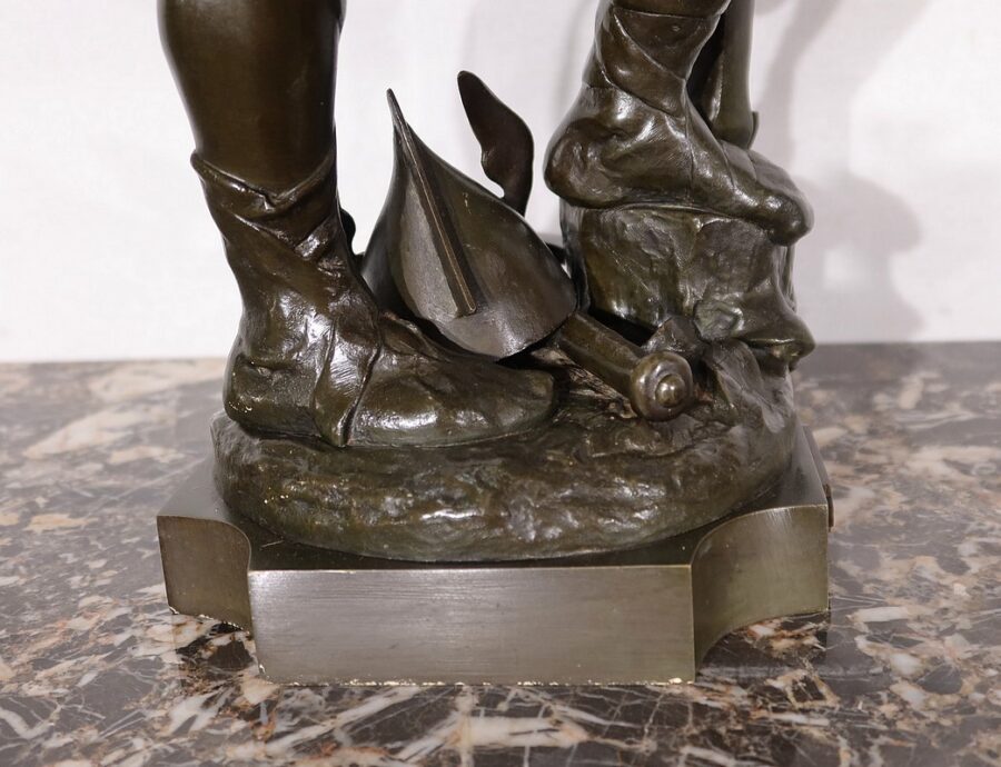 Important Bronze «Le Travail », de A. Masjouille – 2ème moitié XIXe – Image 25
