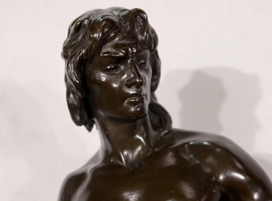 Important Bronze «Le Travail », de A. Masjouille – 2ème moitié XIXe – Image 8