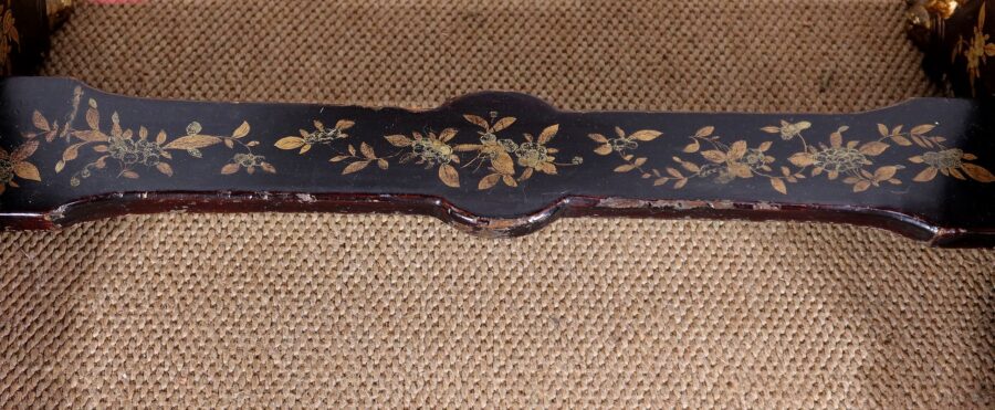 Travailleuse en bois noirci à décor asiatique, époque Napoléon III – Milieu XIXe – Image 26