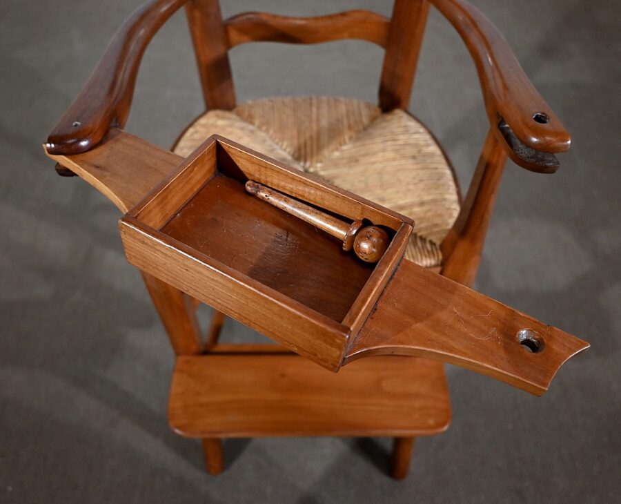 Chaise Haute en Merisier massif – Fin XIXe – Image 12