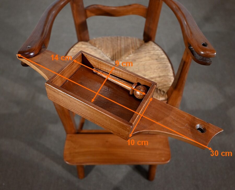Chaise Haute en Merisier massif – Fin XIXe – Image 18