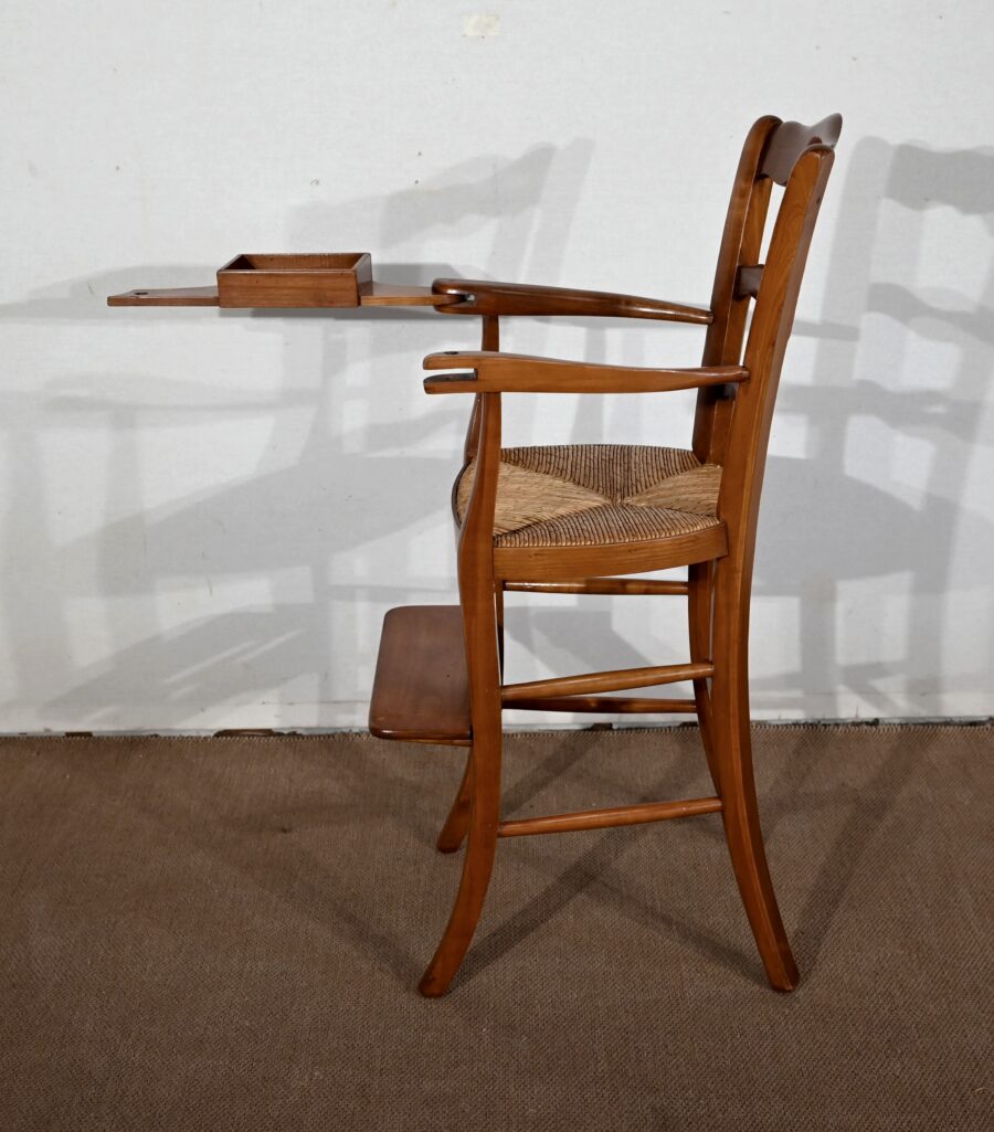 Chaise Haute en Merisier massif – Fin XIXe – Image 7