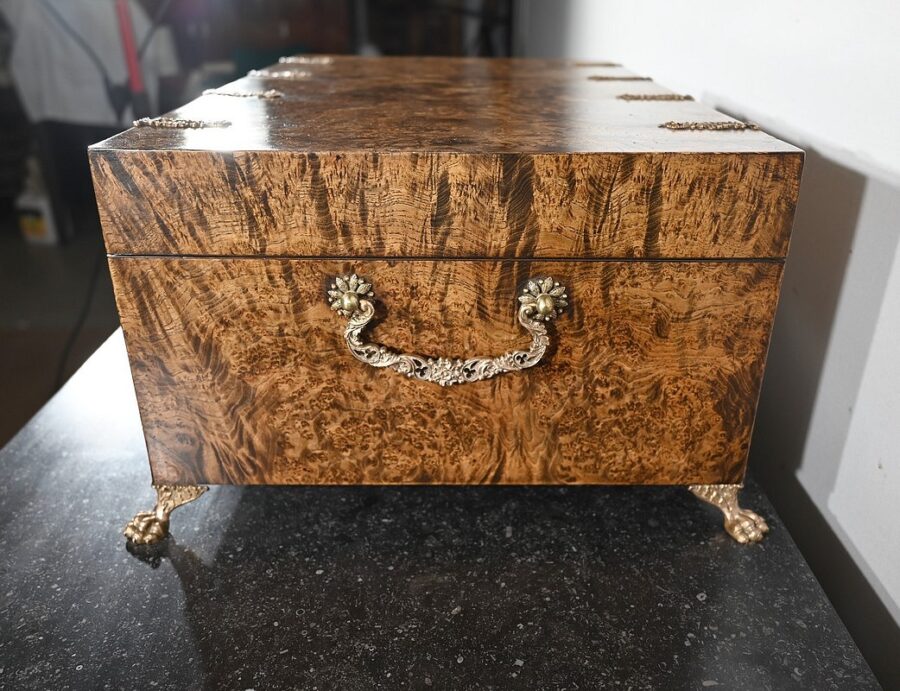 Important Coffret de Voyage en Loupe d’Orme, goût Restauration – 1ère partie XIXe – Image 11