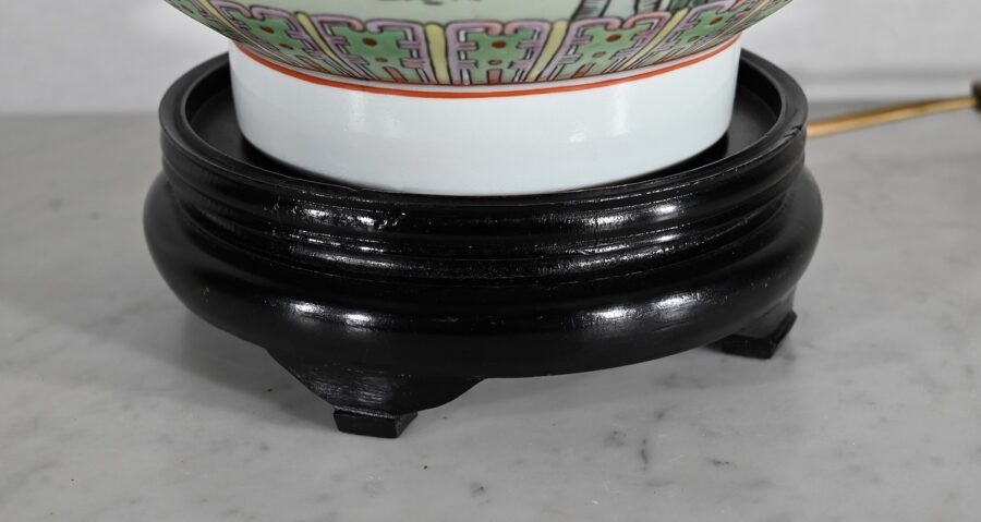 Importante Lampe en Porcelaine de Chine – 1960 – Image 13