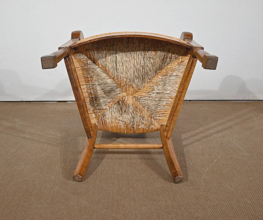 Fauteuil en Merisier massif, époque Empire – Début XIXe – Image 24