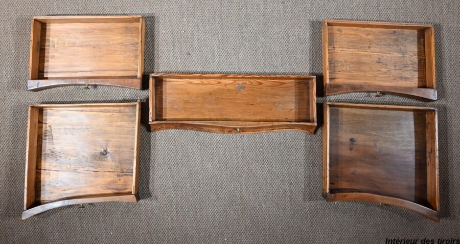 Commode Scriban en Noyer, époque Louis XV – XVIIIe – Image 23