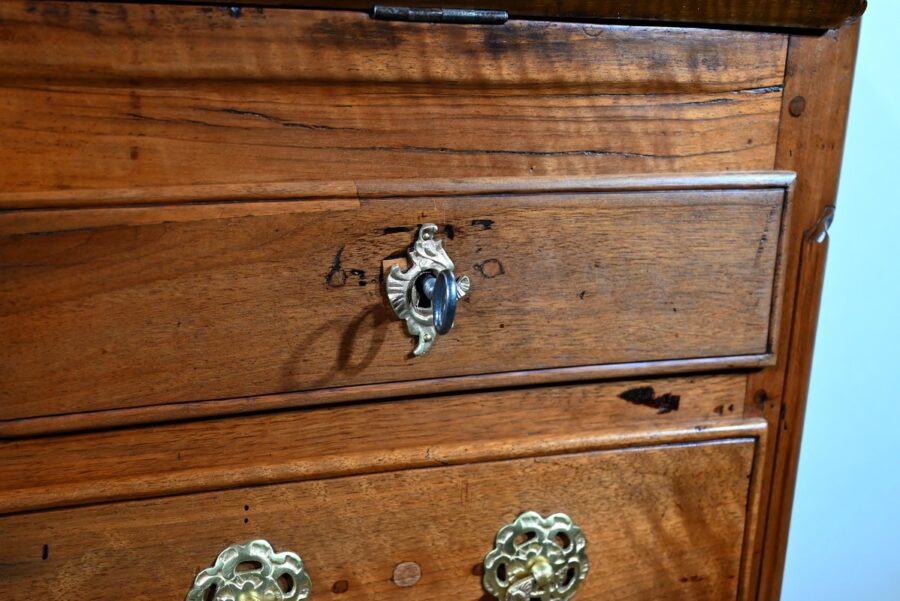 Commode Scriban en Noyer, époque Louis XV – XVIIIe – Image 27