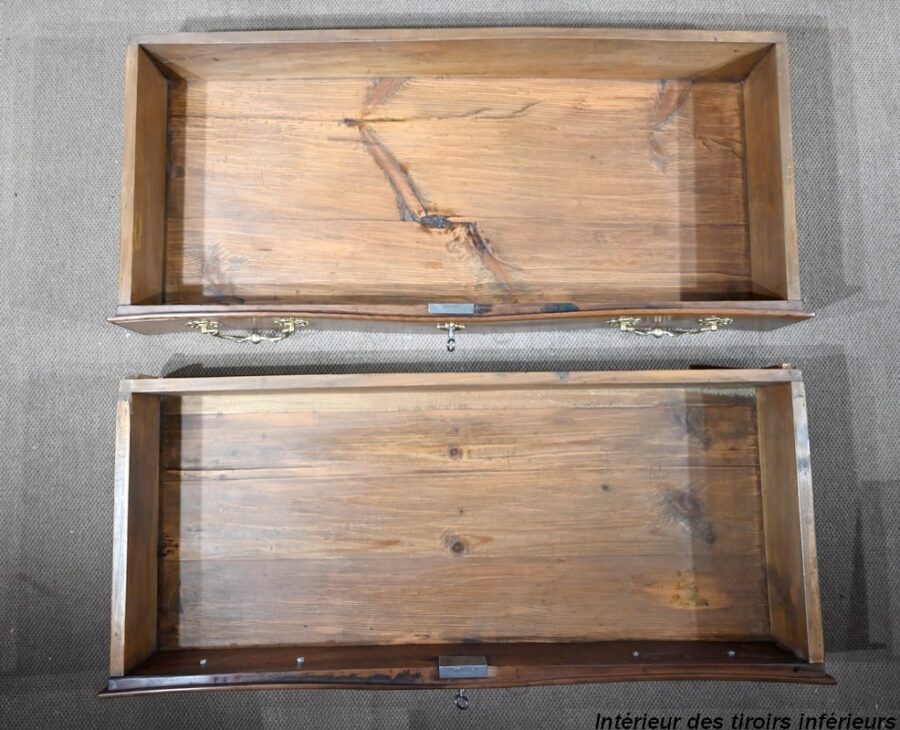 Commode Scriban en Noyer, époque Louis XV – XVIIIe – Image 36