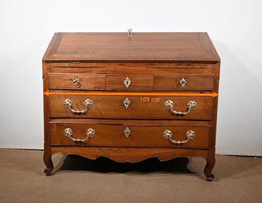 Commode Scriban en Noyer, époque Louis XV – XVIIIe – Image 39